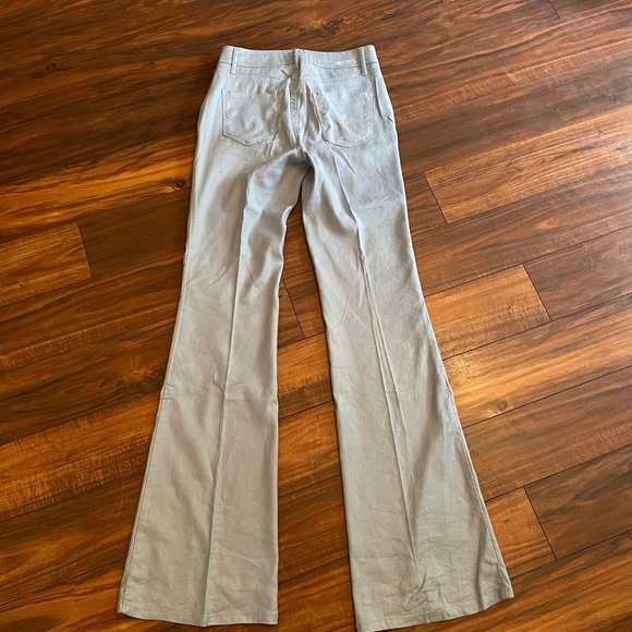 Level 99 Tanya High Rise Linen Pant 34 inseam Sky Blue - Picture 3 of 14